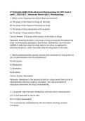 UT Arlington NURS 5334 Advanced Pharmacology for NPs Exam 1 &lpar;pdf&rpar; &vert; 2026&sol;2027 &vert; Advanced Pharm Q&A &vert; Pharmacology