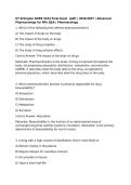 UT Arlington NURS 5334 Advanced Pharmacology for NPs Final Exam  &lpar;pdf&rpar; &vert; 2026&sol;2027 &vert; Advanced Pharm Q&A &vert; Pharmacology
