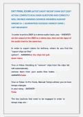 DAT FINAL EXAM &lpar;LATEST&rpar; MOST RECENT EXAM 2026&vert;2027 &NewLine;ACTUAL COMPLETE REAL EXAM QUESTIONS AND CORRECTLY &NewLine;WELL DEFINED ANSWERS &lpar;VERIFIED ANSWERS&rpar; ALREADY               &NewLine;GRADED A&plus; &vert; GUARANTEED SUCEESS&excl;&excl; NEWEST EXAM &vert;                &NewLine;JUST RELEASED&excl;&excl;