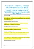 NSG-532 EXAM 2 WITH ACTUAL CORRECT &NewLine;QUESTIONS AND VERIFIED DETAILED &NewLine;ANSWERS&vert; CURRENTLY TESTING VERSION &vert; &NewLine;ALREADY GRADED A&plus;&vert;NEWEST&vert;EXPERT &NewLine;VERIFIED FOR GUARANTEED PASS 2026&sol;2027&vert; &NewLine;RUSH UNIVERSITY