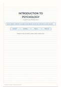 Introduction to Psychology Complete Exam Revision Guide &vert; Psychology Notes&comma; Key Concepts&comma; Diagrams & Practice Questions&period;