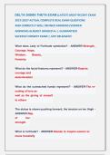 DELTA SIGMA THETA EXAM &lpar;LATEST&rpar; MOST RECENT EXAM &NewLine;2027&vert;2027 ACTUAL COMPLETE REAL EXAM QUESTIONS                &NewLine;AND CORRECTLY WELL DEFINED ANSWERS &lpar;VERIFIED &NewLine;ANSWERS&rpar; ALREADY GRADED A&plus; &vert; GUARANTEED                 &NewLine;SUCEESS&excl;&excl; NEWEST EXAM &vert; JUST RELEASE
