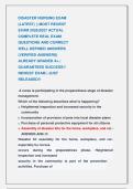 DISASTER NURSING EXAM &NewLine;&lpar;LATEST&rpar; &vert;&vert; MOST RECENT &NewLine;EXAM 2026&vert;2027 ACTUAL &NewLine;COMPLETE REAL EXAM &NewLine;QUESTIONS AND CORRECT &NewLine;WELL DEFINED ANSWERS &NewLine;&lpar;VERIFIED ANSWERS&rpar; &NewLine;ALREADY GRADED A&plus; &vert; &NewLine;GUARANTEED SUCCESS&excl;&excl; &NewLine;NEWEST EXAM &vert; JUST &NewLine;RELEASED&excl;&excl; 
