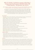 BIOL 251 Module 3 Lab Human Anatomy & Physiology I -&NewLine;Portage Exam Prep Document &vert; 2026&sol;2027 Edition &vert; 200&NewLine;Verified Questions - 160 Questions with Answers&NewLine;