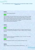 DATA AND PROBABILITY TOPIC UPDATED ACTUAL EXAM QUESTIONS CORRECT ANSWERS GRADED A