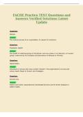 FACHE Practice TEST Questions and&NewLine;Answers Verified Solutions Latest&NewLine;Update