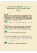 FACHE Practice TEST Questions and&NewLine;Answers Verified Solutions Latest&NewLine;Update