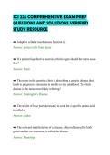 SCI 225 COMPREHENSIVE EXAM PREP&NewLine;QUESTIONS AND SOLUTIONS VERIFIED&NewLine;STUDY RESOURCE