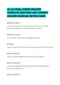 SCI 225 FINAL PAPER UPDATED&NewLine;COMPLETE QUESTIONS AND CORRECT&NewLine;ANSWERS BUNDLED REVIEW GUIDE&NewLine;