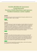 FACHE BOARD OF Governors&NewLine;Comprehensive&NewLine;Practice EXAM Questions and Answers&NewLine;Verified Solutions Latest Update