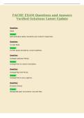 FACHE EXAM Questions and Answers&NewLine;Verified Solutions Latest Update