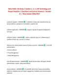WGU D435- OA Study &vert; Section 1&comma; 2&comma; 3 &vert; HR Technology and People Analytics &vert; Questions and Correct Answers &vert; Graded A&plus; &vert; New Update 2026&sol;2027