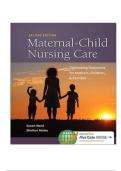 Test Bank for Maternal-Child Nursing Care with The Women&rsquo;s Health Companion&comma; 2nd Edition &vert; Susan L&period; Ward & Shelton M&period; Hisley &vert; Complete
