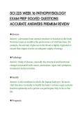 SCI 225 WEEK 16 PATHOPHYSIOLOGY&NewLine;EXAM PREP SOLVED QUESTIONS&NewLine;ACCURATE ANSWERS PREMIUM REVIEW
