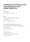 SCOREBUILDER &sol; PEAT EXAM HIGH-YIELD TESTTAKING STRATEGIES AND CLINICAL&NewLine;JUDGMENT SUMMARY 2026&NewLine;