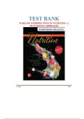 Test Bank for Wardlaw's Perspectives in Nutrition&colon; A Functional Approach&comma; 12th Edition &vert; Carol Byrd-Bredbenner&comma; Jacqueline Berning&comma; Danita Kelley & Jaclyn Abbot &vert; Chapters 1&ndash;18 Complete