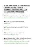 SCRIBE AMERICA FINAL ED EXAM HIGH-YIELD&NewLine;CHARTING ACCURACY&comma; MEDICAL&NewLine;TERMINOLOGY&comma; AND EMERGENCY CASE&NewLine;DOCUMENTATION SUMMARY 2026&NewLine;