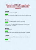 Chapter 3 and 5 HS 325 comprehensive&NewLine;Questions and Answers with Verified&NewLine;Solutions