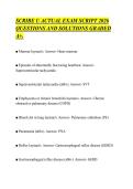 SCRIBE U ACTUAL EXAM SCRIPT 2026&NewLine;QUESTIONS AND SOLUTIONS GRADED&NewLine;A&plus;&period;&NewLine;