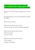 SCRIBE U FINAL STUDY SHEET 2026&NewLine;COMPLETE QUESTIONS AND ANSWERS&period;&NewLine;