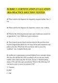 SCRIBE U CERTIFICATION EVALUATION&NewLine;2026 PRACTICE SOLUTION TESTED&period;