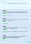 DAVIS ADVANTAGE FOR PEDIATRIC NURSING EXAM REVIEW SOLVED QUESTIONS COMPLETE