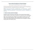 Samenvatting Strategische Analysemodellen &ndash; SWOT&comma; het Vijfkrachtenmodel van Porter & DESTEP