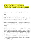 SCTE FINAL STUDY GUIDE 2026&NewLine;COMPLETE QUESTIONS AND ANSWERS&period;&NewLine;