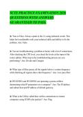 SCTE PRACTICE EXAMINATION 2026&NewLine;QUESTIONS WITH ANSWERS&NewLine;GUARANTEED TO PASS&period;&NewLine;