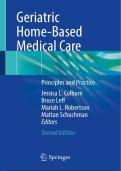 Test Bank For Geriatric Home-Based Medical Care&colon; Principles and Practice&comma; 2nd Edition by Jessica L&period; Colburn&comma; Bruce Leff&comma; Mariah L&period; Robertson&comma; Mattan Schuchman