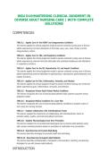WGU D449&vert;MASTERING CLINICAL JUDGMENT IN DIVERSE ADULT NURSING CARE &vert; WITH COMPLETE SOLUTIONS