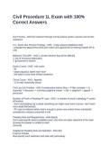 Civil Procedure 1L Exam with 100&percnt; Correct Answers