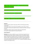 NSG 3160 &sol; NSG3160 Exam 2 &ndash; Health Assessment &NewLine;&lpar;2026&sol;2027 Update&rpar;&NewLine;200 Practice Questions with Answers & In-Depth Rationales&NewLine;Galen College of Nursing &ndash; Verified Content