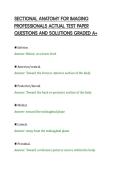 SECTIONAL ANATOMY FOR IMAGING&NewLine;PROFESSIONALS ACTUAL TEST PAPER&NewLine;QUESTIONS AND SOLUTIONS GRADED A&plus;