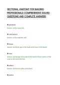 SECTIONAL ANATOMY FOR IMAGING&NewLine;PROFESSIONALS COMPREHENSIVE SOLVED&NewLine;QUESTIONS AND COMPLETE ANSWERS