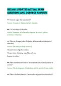SED2601 UPDATED ACTUAL EXAM&NewLine;QUESTIONS AND CORRECT ANSWERS