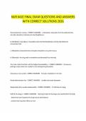 NUR 641E FINAL EXAM QUESTIONS AND ANSWERS WITH CORRECT SOLUTIONS 2026