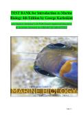 Test Bank for Introduction to Marine Biology&comma; 4th Edition &vert; George Karleskint&comma; Richard Turner & James Small &vert; Chapters 1&ndash;20 Complete