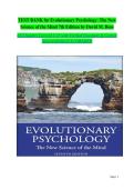 Evolutionary Psychology&colon; The New Science of the Mind&comma; 7th Edition &vert; Complete & Comprehensive Test Bank by David M&period; Buss&semi; Extensive Exam Questions & Answers