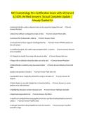 NIC Cosmetology Pre-Certification Exam with all Correct & 100&percnt; Verified Answers &vert;Actual Complete Update &vert;Already Graded A&plus;