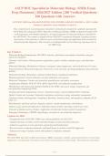 ASCP BOC Specialist in Molecular Biology &lpar;SMB&rpar; Exam&NewLine;Prep Document &vert; 2026&sol;2027 Edition &vert; 200 Verified Questions -&NewLine;160 Questions with Answers