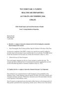 WGU D568 TASK 3&colon; CLOSING HEALTHCARE DISPARITIES &vert; ACCURATE AND VERIFIED &vert; 2026 UPDATE