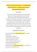 NSG 522 Final Exam Revised &mdash; Epidemiology and Biostatistics&comma; Complete Exam Review Questions with Answers