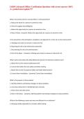 IAHSS Advanced Officer Certification Questions with correct answers 100&percnt; A&plus; graded latest update&excl;&excl;&excl;&excl;&excl;