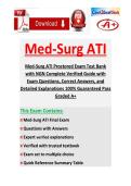 Med-Surg ATI Proctored Exam 2026&sol;2027 Test Bank with NGN Complete Verified Guide with Exam Questions&comma; Correct Answers&comma; and Detailed Explanations 100&percnt; Guaranteed Pass Graded A&plus;