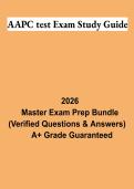 AAPC Test Exam Study Guide PDF &vert; Medical Coding Certification Practice Questions&comma; Answers & Exam Review 2026