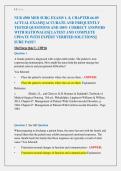 NUR 4500 Med-Surg Exams 1&ndash;8 &vert; Chapters 66&ndash;89 &vert; Practice Questions&comma; Answers & Detailed Rationales &vert; 2026 Exam Prep