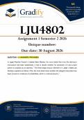 LJU4802 Assignment 1 &lpar;ANSWERS&rpar; Semester 2 2026  - Due 30 August 2026