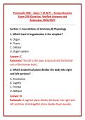 Paramedic SOE &ndash; Exam 1 &lpar;A & P&rpar; &ndash; Comprehensive Exam 200 Question&comma; Verified Answers and Rationales 2026&sol;2027