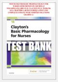 Test Bank for Clayton&rsquo;s Basic Pharmacology for Nurses&comma; 18th Edition &vert; Michelle J&period; Willihnganz&comma; Samuel L&period; Gurevitz & Bruce D&period; Clayton &vert; Chapters 1&ndash;48 Complete
